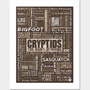 Cryptids The Hairy Hominids Posters and Art